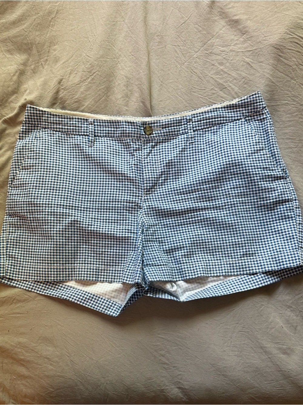 Old Navy Blue Gingham Bermuda Shorts